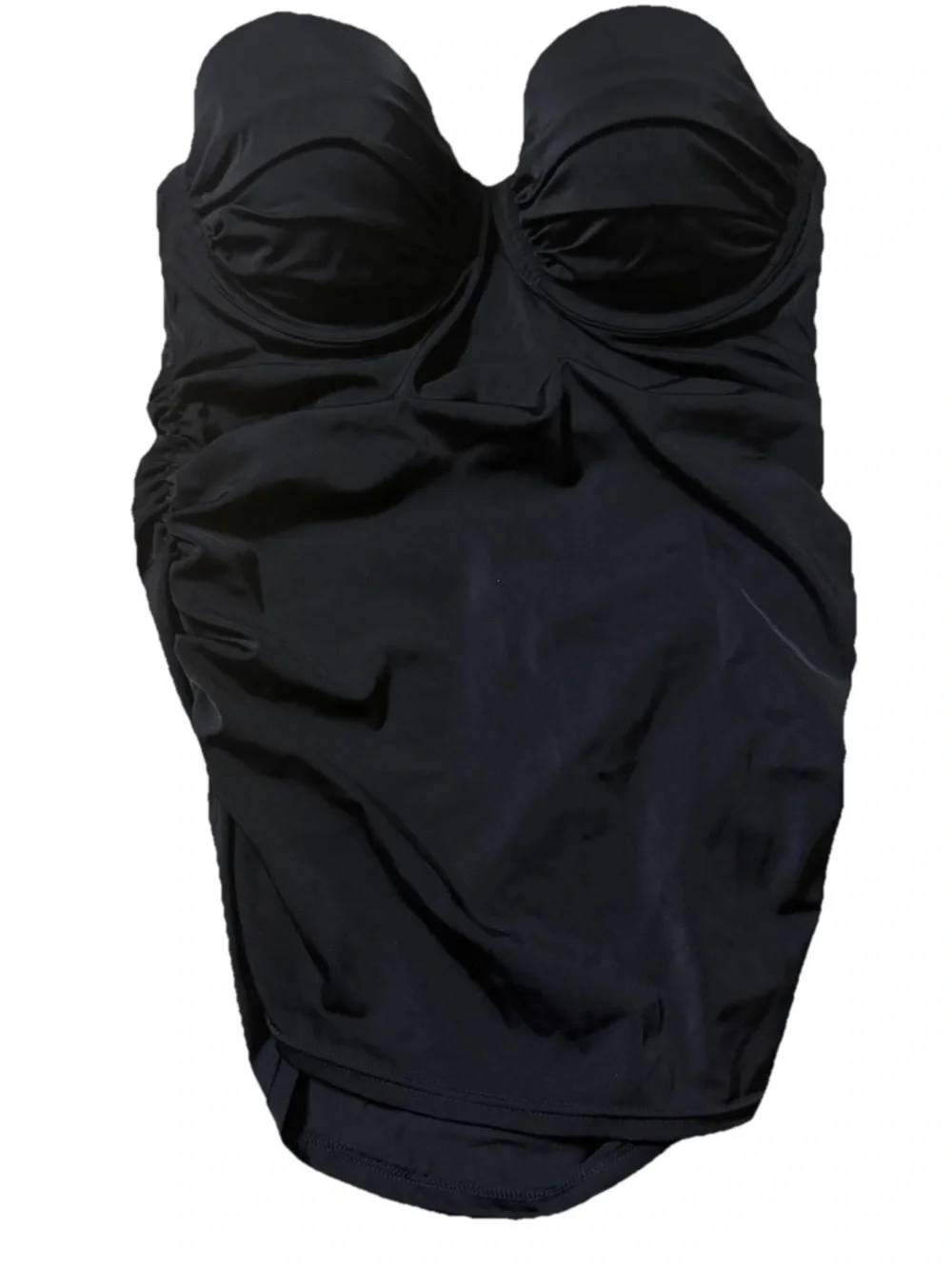 NEW Victorias Secret 36C Tankini Top Black Underwired Padded VS Swimsuit